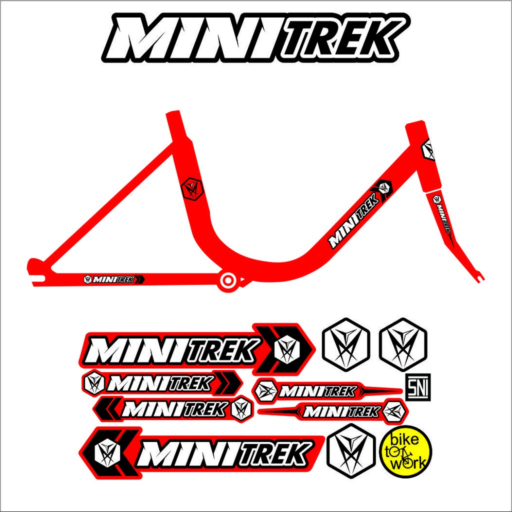 MINI TREK BIKE CUSTOM STICKER STRIPING BIKE VARIATIONS