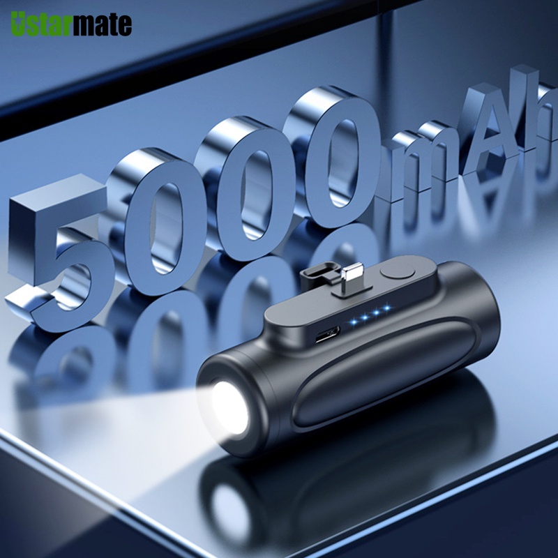 ❤Mini Power Bank 5000mAh Portable External Battery Pack for iPhone 13 12 ProMax Xiaomi 9 Battery Cha