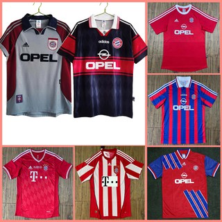 เสื้อกีฬาแขนสั้น ลายทีมชาติฟุตบอล Bayern Munich retro 1991 1993 95 97 98 2010 เกรด AAA คุณภาพสูง ไซซ์ S-2XL