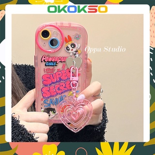 เคสมือถือ แบบนิ่ม ลายการ์ตูนพาวเวอร์พัฟฟ์เกิร์ล กันกระแทก สําหรับ OPPO Reno8 Reno7pro reno6 7z 5 R17 A53 F11 A9 2020 A31 A15 A3S Findx3pro Findx5pro