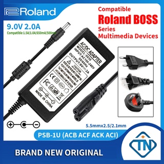 อะแดปเตอร์พาวเวอร์ซัพพลายคีย์บอร์ด 9V 2A AC DC PSB-1U PSB-1 PSB-120 สําหรับ Roland BK-3 E-09 E-09W E-15 E-36 PC-80 MIDI