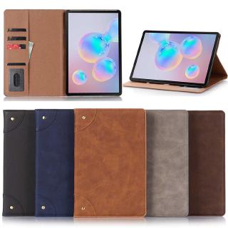 เคสหนัง Pu สไตล์วินเทจ 10.5 นิ้ว Sm T860 T865 สําหรับ Samsung Galaxy Tablet Tab S6 SM-T860 Sm-T865