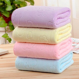 MICROFIBER Towe ผ้าขนหนูไมโครไฟเบอร์ลายการ์ตูนหมี 70X140 ซม .