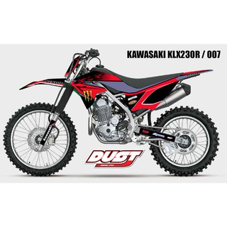 สติ๊กเกอร์วิบาก KAWASAKI KLX 230R ทั้งคัน Graphic kit สติ๊กเกอร์เคลือบเงา สุดคุ้ม 007