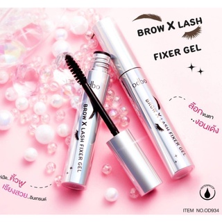 ⚡FLASH SALE⚡♡พร้อมส่ง  OD934 Odbo Brow X Lash Fixer Gel โอดีบีโอ มาสคาร่า 2 in 1 ล๊อกขนตา งอนเด้ง และมาสคาร่าคิ้ว คิ้วฟ