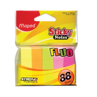 Sticky Notes Neon 5 Color กระดาษโน๊ตกาวในตัว ขนาด 15*50mm