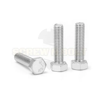 น็อต สกรู หัว 6 เหลี่ยม โบลท์ สแตนเลส 304 เกลียวมิล ตลอด หยาบ M6 / Hexagon Head Bolt Full Thread