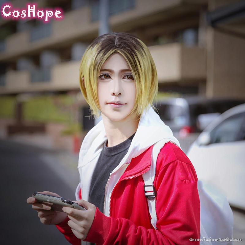 ⊙Kenma Kozume Wig Haikyuu Cosplay Men Short Blond Yellow Wig Cosplay Anime  Cosplay Wig Heat Resistant Synthetic Wigs | Shopee Thailand