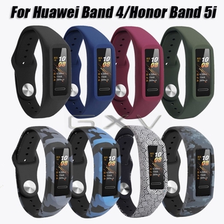 สายนาฬิกาข้อมือซิลิโคน ลายพราง สําหรับ Huawei Band 4