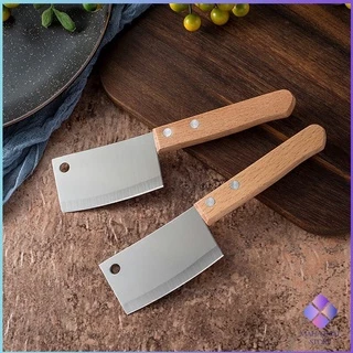 MahaThai มีดอีโต้เล็ก mini ด้ามไม้ มีดบังตอจิ๋ว mini kitchen knife