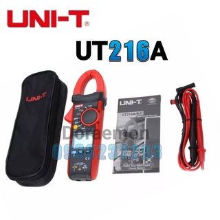 มิเตอร์วัดไฟ เเคลมป์มิเตอร์UNI-T ut216a 1000V 600A True RMS มัลติมิเตอร์ดิจิตอลสำหรับวงจรความถี่สูงสวิตช์มอเตอร์และอุปกร