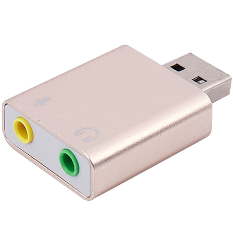 Usb การ์ดเสียง 7.1 External Usb To Jack 3.5 มม. อะแดปเตอร์หูฟังสเตอริโอ ...