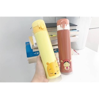 กระบอกน้ำเก็บร้อนเย็น Tsum มี 4 ลาย สแตนเลส 304  ความสูง 23 cm ขนาดจุ 380 ml ราคา 300 บาท