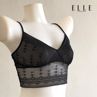ELLE Lingerie CAMISOLE เสื้อบังทรงตัวสั้นลูกไม้สไตล์ฝรั่งเศส - LH1754
