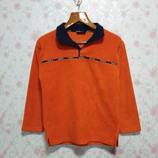 Nautica (FL-089) แจ็คเก็ตฟลีซ แบบสวม ไซด์ M สีส้ม