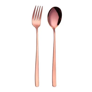 ช้อน ส้อม สแตนเลส 1คู่ ยาว 20ซม รุ่นหนา 2.5mm
