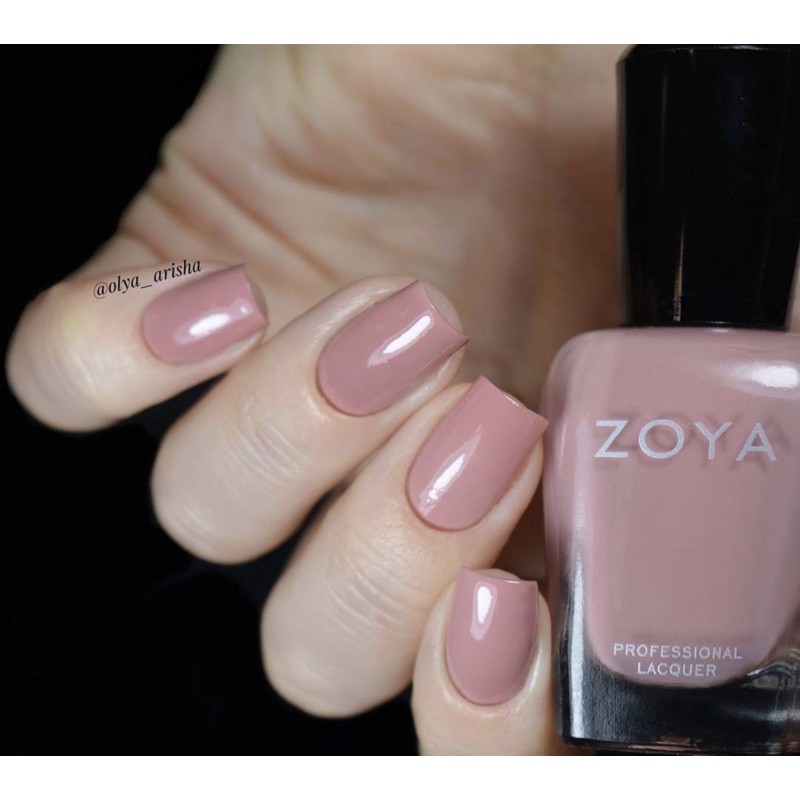 พร้อมส่ง ยาทาเล็บ Zoya สี Mia  สีชมพู mauve ชมพูนู้ด ทาได้ทุกโอกาส ทาได้ทุกสีผิว แท้ 💯