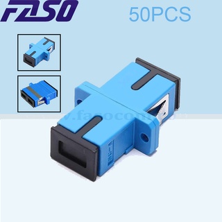 [Free Shipping]FASO 50Pcs SC UPC Fiber Optic Adapter Simplex Duplex Single Mode Fiber Coupler