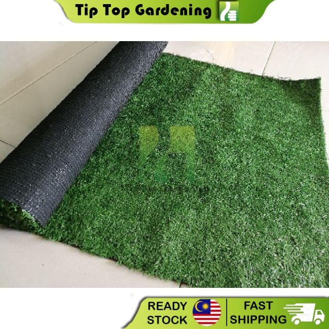 10MM ARTIFICIAL GRASS FAKE GRASS SYNTHETIC GRASS (1 เมตร X 1 เมตร) CARPET GARDENING DECO TOOLS RUMPU