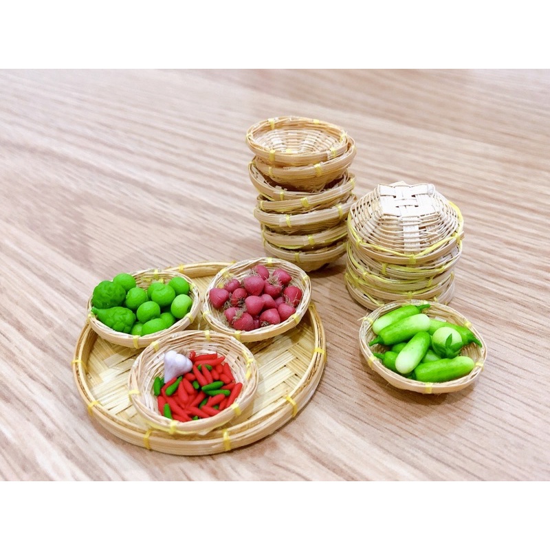 ตะกร้าสานไม้ไผ่ ขนาดจิ๋ว 2 cm. ราคา/ชิ้น รูปที่ 3