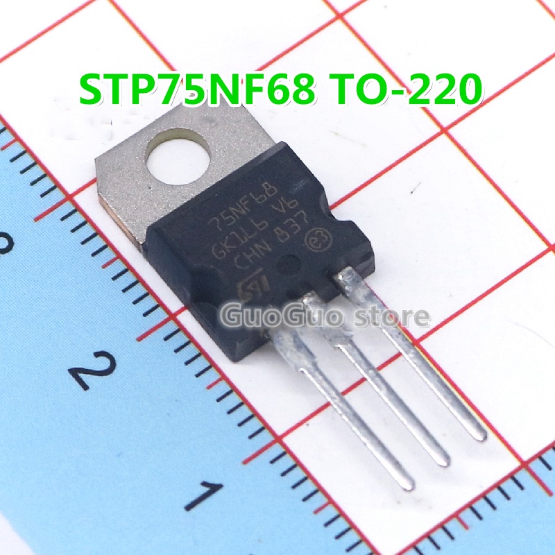 5pcs 75NF68 TO-220 P75NF68 STP75NF68 TO220 68V 80A N-channel MOSFET ทรานซิสเตอร์