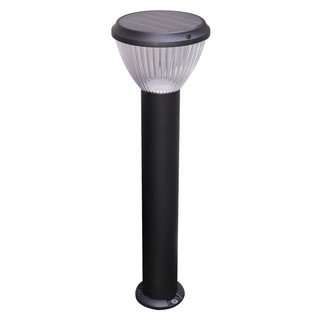 Field lights SOLAR GARDEN POST LIGHT RIN 216303009 ALUMINIUM/PLASTIC MODERN BLACK External lamp Light bulb ไฟสนาม ไฟจัดส