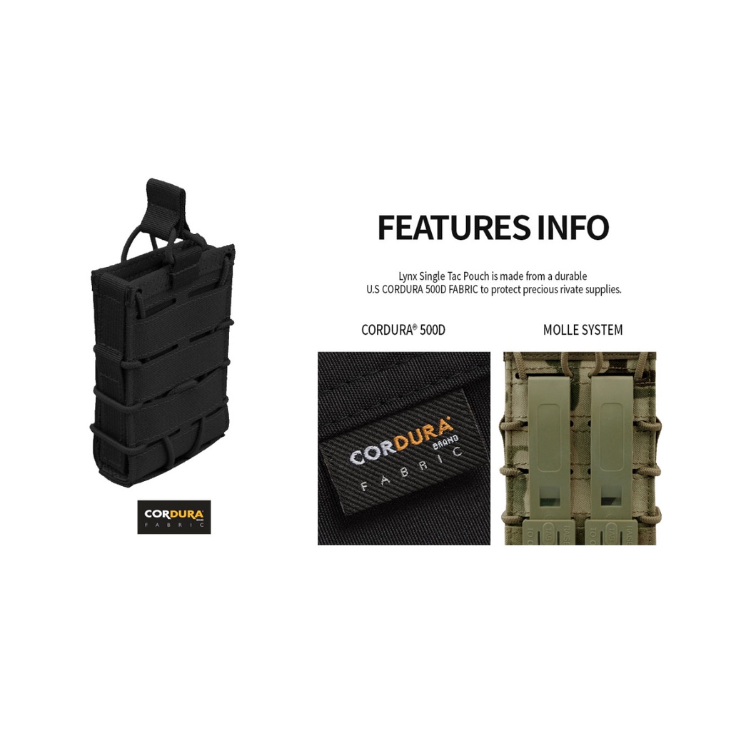 ซองใส่อุปกรณ์ LYNX SINGLE TAC POUCH VanceFly