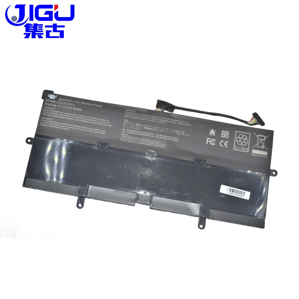JIGU C21N1613 7.7V แบตเตอรี่แล็ปท็อปใหม่สำหรับ ASUS Chromebook Flip C302 C302C C302CA C302CA-DH54 C3