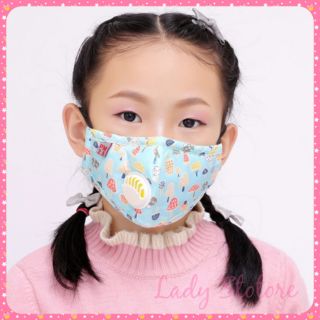 หน้ากากกันฝุ่นสำหรับเด็ก พร้อมแผ่นกรองฝุ่นPM2.5