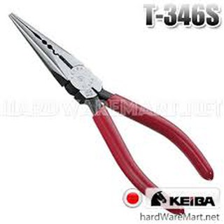 คีมปากแหลม 6" KEIBA T-346S longnose pliers ย้ำหัวสาย คิบบา