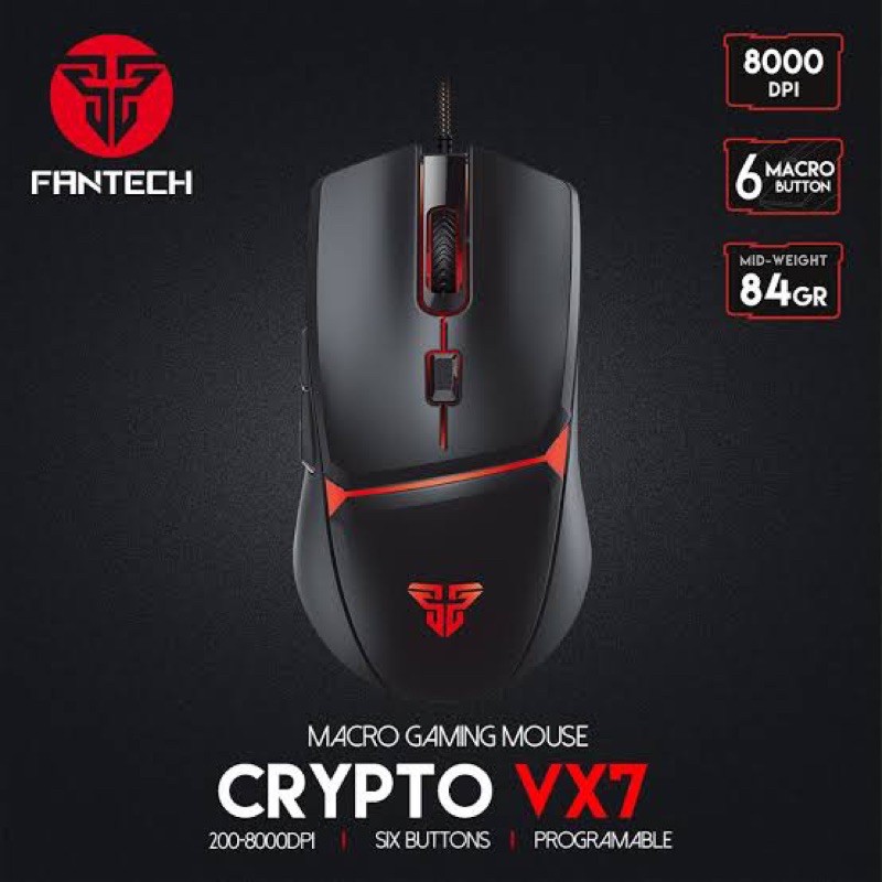 OPTICAL MOUSE FANTECH VX7 CRYPTO GAMING
