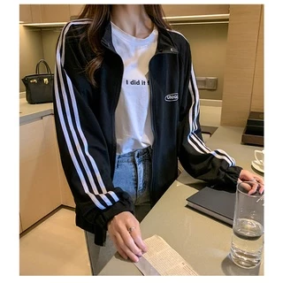 เสื้อแจ็คเก็ตแขนยาวผญลาย UNIQUE มีกระเป๋าและซิปหน้าเสื้อคลุม กันแดดกันลมร้อน กันหนาวผู้หญิง 3สี4ไซส์ M-XXL