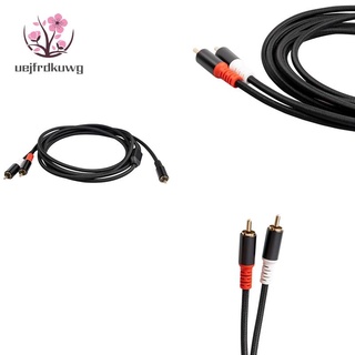 Rca Y สายเคเบิลอะแดปเตอร์ซับวูฟเฟอร์ Y 1X Rca เป็น 2X RAC สายเคเบิลเสียง 1 Rca เป็น 2 Rca เครื่องขยายเสียง