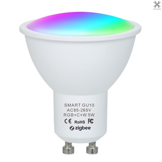 [toolhelper] หลอดไฟอัจฉริยะ 5W ZigBee โหมดคู่ สีขาว และ RGB 16 ล้านสี GU10 ควบคุมผ่านแอพ