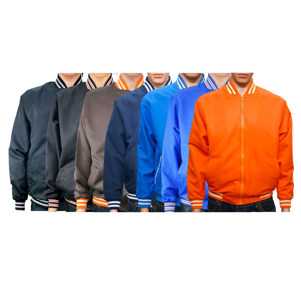 เสื้อแจ็คเก็ต เสื้อแจ็คเก็ตสไตล์วัยรุ่น โทนสีเข้ม มี 7 สี (ขายดีมาก จนต้อง Re-stock)