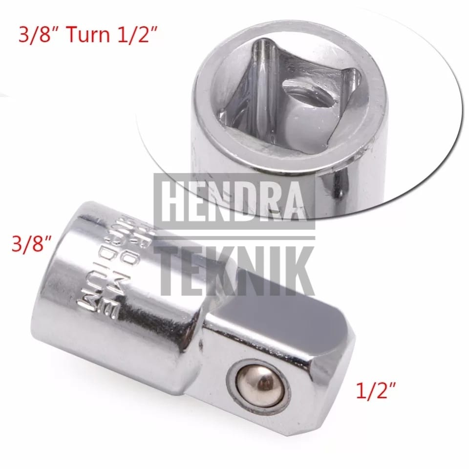 MATA SOCKET WRENCH ADAPTER 3/8 x 1/2 ซ็อกเก็ตบิต 10 มม. X 12.5 มม.ซ็อกเก็ต CONNECTION 1/2 F 3/8 M / 