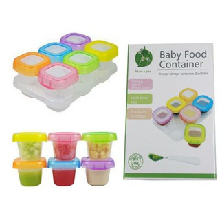 Baby food Container กล่องถนอมอาหารลูกน้อย60ml.&amp;120ml.