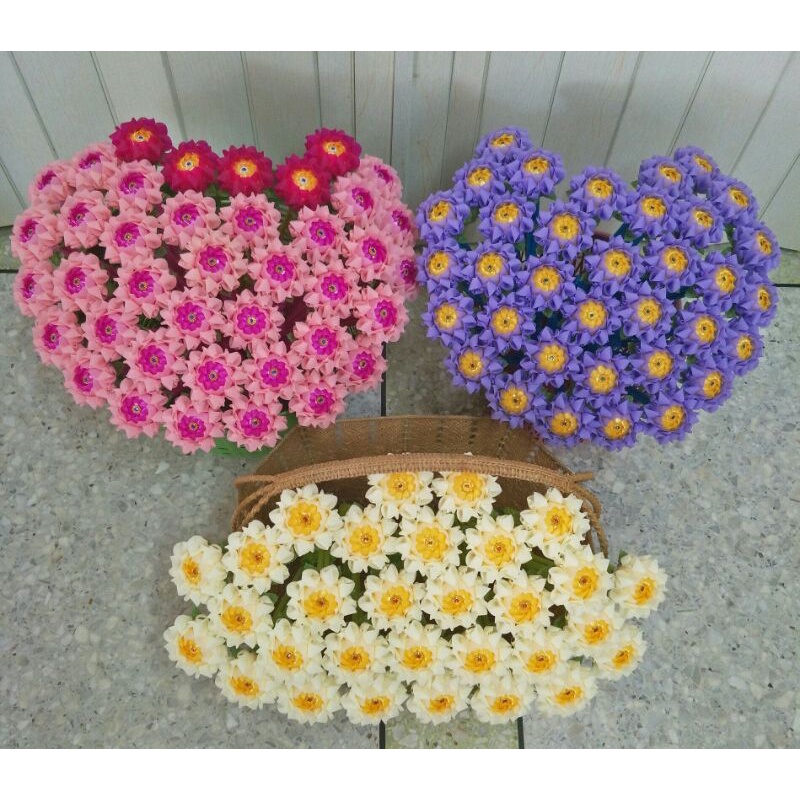 ไม้กฐิน ไม้ผ้าป่า ไม้เสียบธนบัตร ดอกวาสิฏฐี(ริบบิ้นกากเพชร)