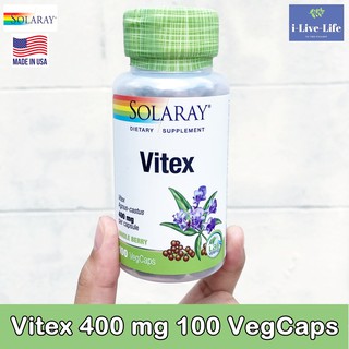 ไวเท็กซ์ Vitex 400 mg 100 VegCaps - Solaray