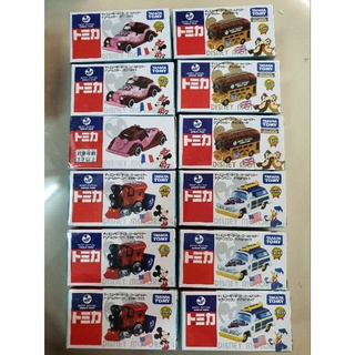 โมเดลรถเหล็ก Tomica  Disney Motors world tour  สินค้าของใหม่ ของแท้ 100% (มีตัวเลือก4 แบบ) ราคาต่อ 1 คัน