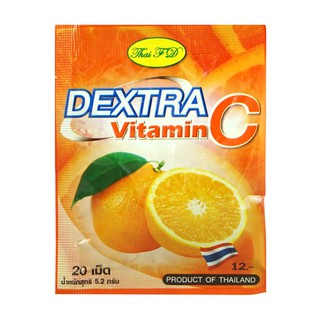 DEXTRA VITAMIN C เด็กซ์ตร้า วิตามินซี  20เม็ด/ซอง