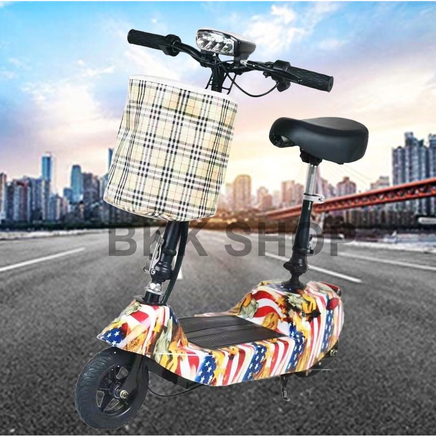 (ใหม่) สกู็ตเตอร์ไฟฟ้า Electric Scooter 24V ไฟหน้า LED E-Scooter ความจุของแบตเตอรี่ 24V20A-24/40A มอ