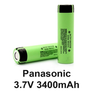 ถ่านชาร์จ Panasonic 18650 3.7V 3400mAh แพค2ก้อน ของแท้