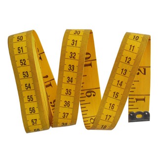 Clothing Measure Yellow Bottom Black Word Tape Sewing Tailor Ruler