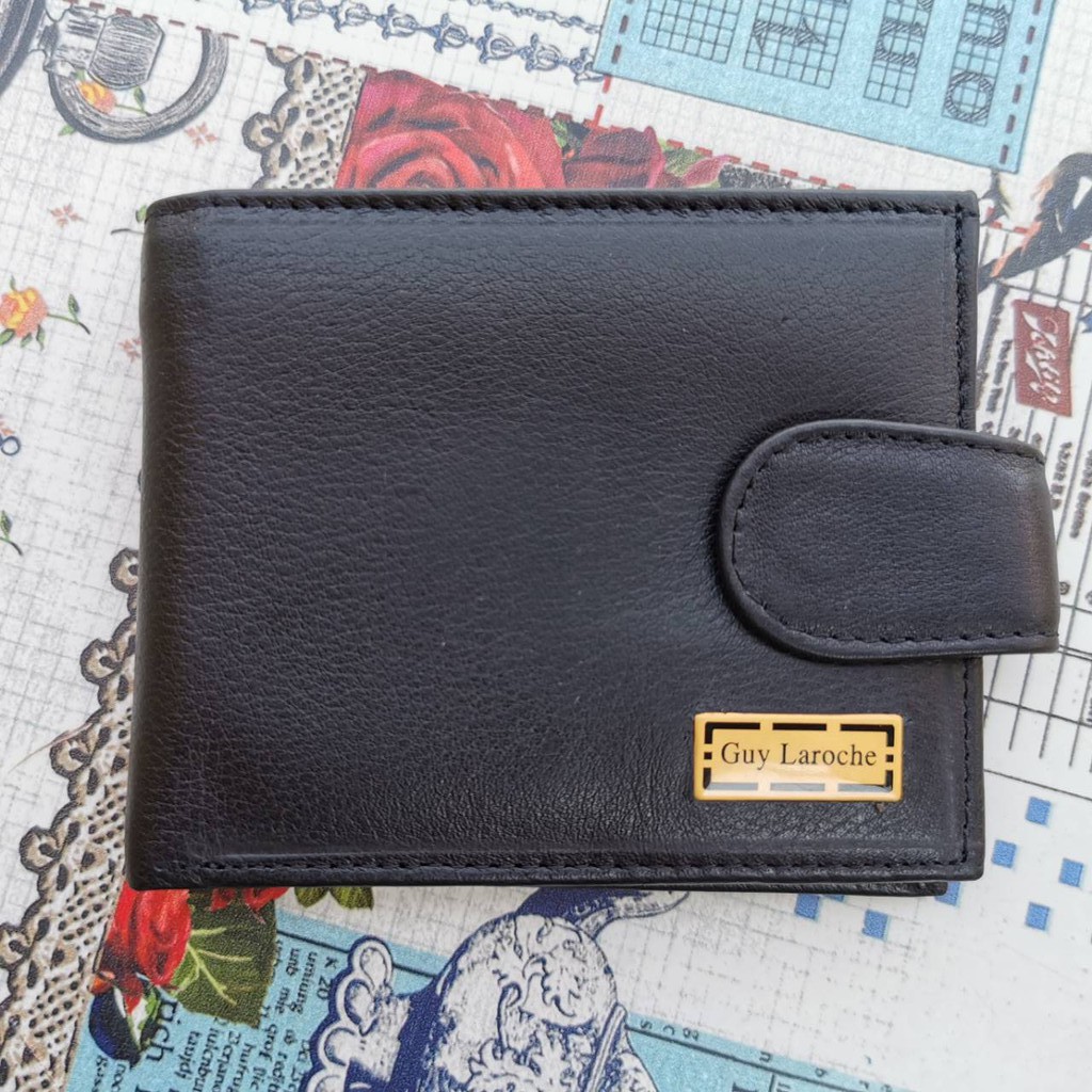กระเป๋าสตางค์ หนังวัวแท้  ใบสั้น Guy Laroche Wallet
