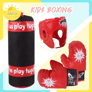 แหล่งขายและราคา(ส่งจากไทย)-🥊 ชุดนวมชกมวยเด็ก กระสอบทราย พร้อมนวมชกมวย เฮดการ์ดอาจถูกใจคุณ