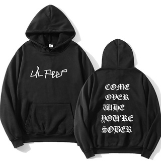 เสื้อฮู้ดดี้แฟชั่น พลัสไซซ์ พิมพ์ลาย Lil Peep Come Over If Youre Sober Tour Concert Vtg Reprint ของขวัญที่ดีที่สุด สําหรับเพื่อน