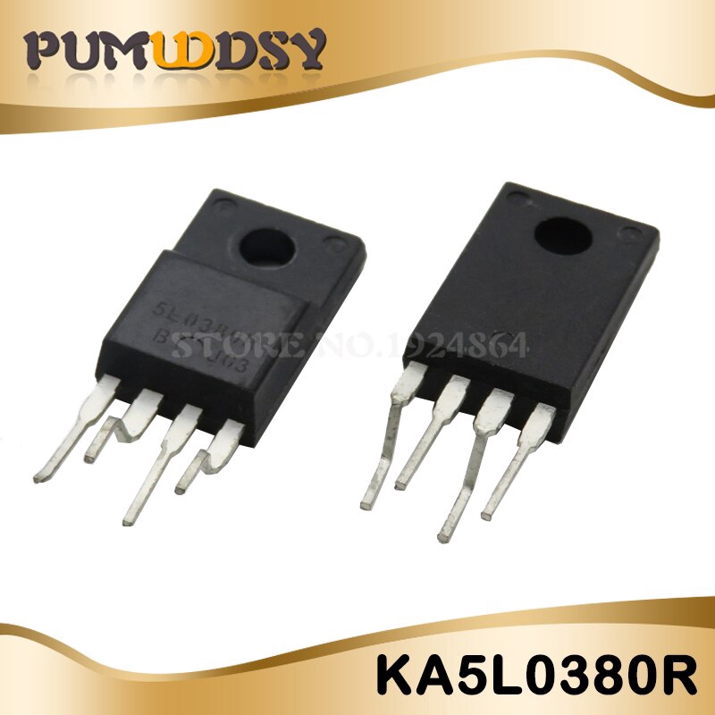 5pcs 5L0380R TO220F-4 KA5L0380RYDTU TO220 KA5L0380R ทรานซิสเตอร์