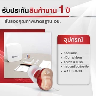 CRONOS รุ่น CICT1 เครื่องช่วยฟังดิจิตอล สำหรับผู้สูงอายุ คนหูตึง ขนาดเล็กสุด เทียบเท่าเหรียญ25สตางค์