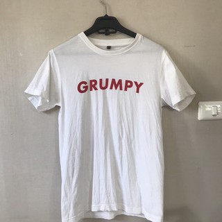 เสื้อยืดสีขาว grumpy dwarf ไซสs